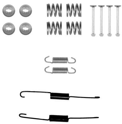 HELLA PAGID Комплектующие, тормозная колодка 8DZ 355 201-021